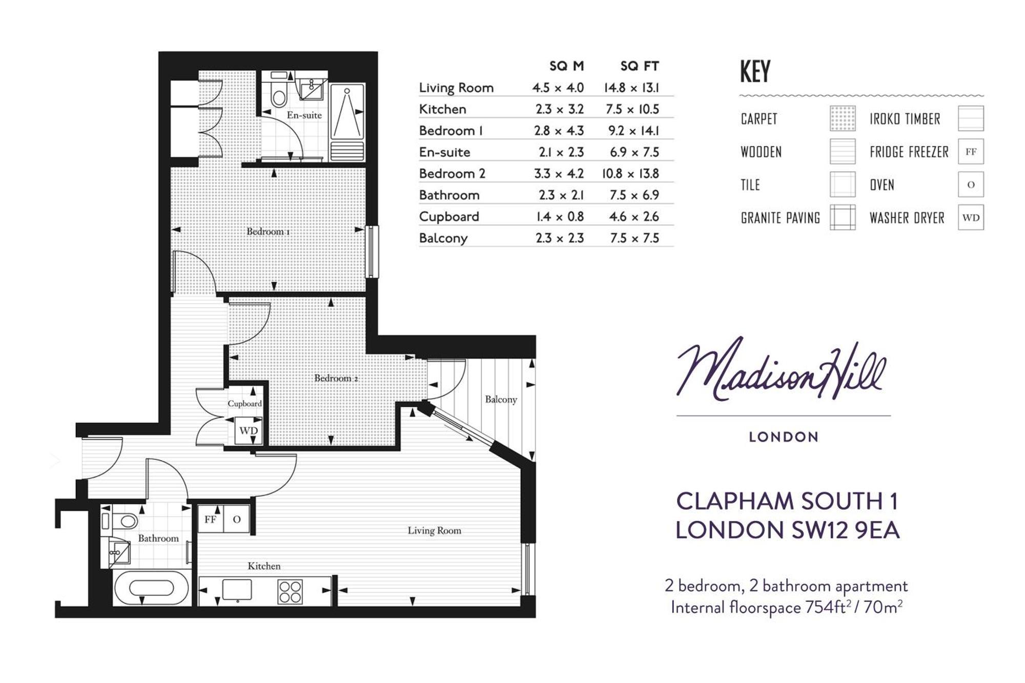 Madison Hill - Clapham South 1 - Two Bedroom Flat Londýn Exteriér fotografie